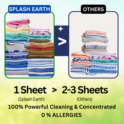 concentrated travel laundry sheets